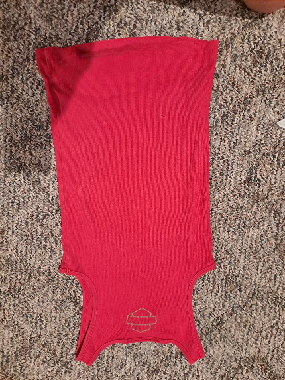 Harley-Davidson Red Tank with Silver Studded Script - Picture 3 of 4